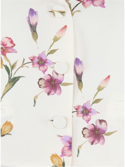 Gilet in crêpe de Chine a fiori TWINSET | TP2777/12329